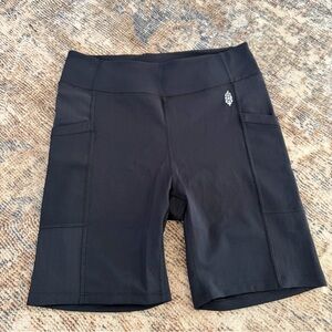 Free People Movement Black Women's Athletic Shorts